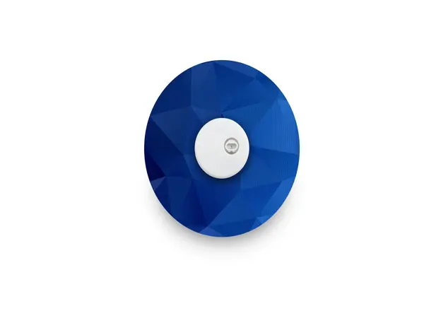Geometrisk blå plaster