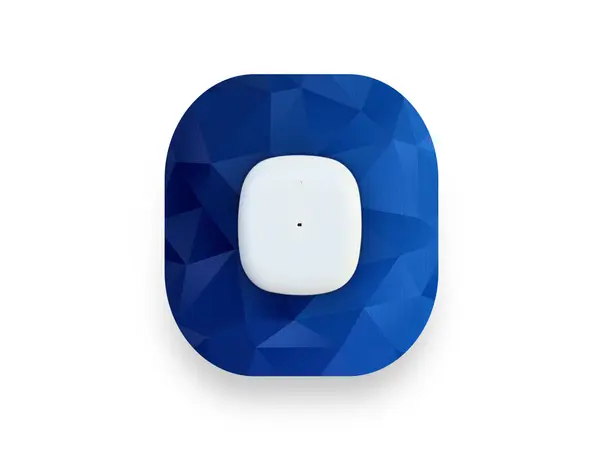 Geometrisk blå plaster