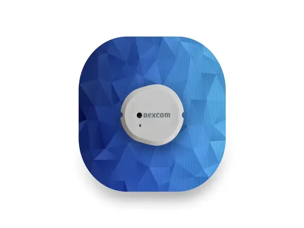 Geometrisk blå plaster